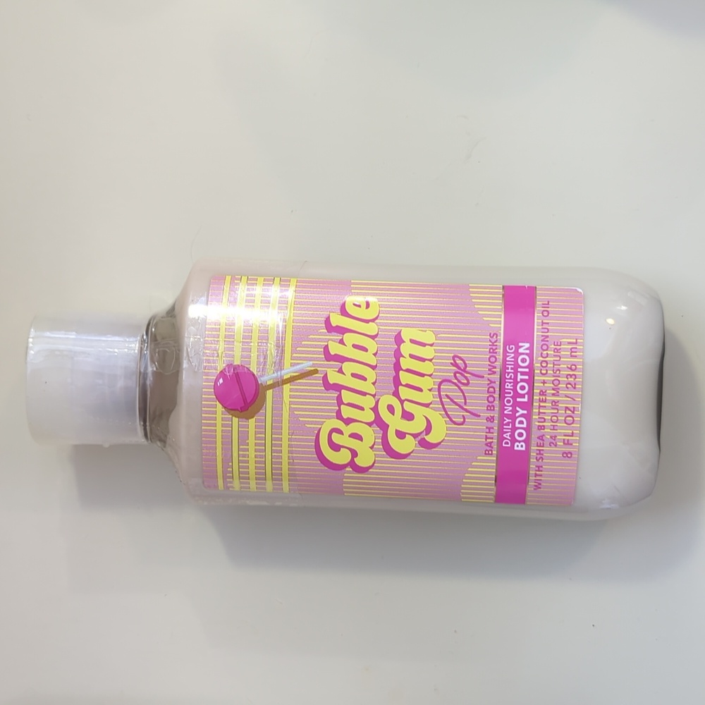Bath & Body Works Bubble Gum Pop Body Lotion - Pink and Cream